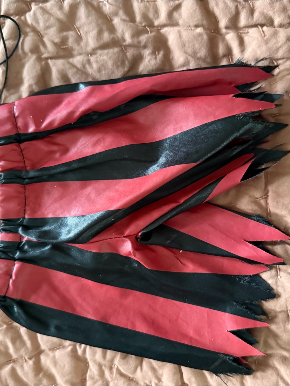 Build-A-Bear Red and Black Striped Pirate Pants